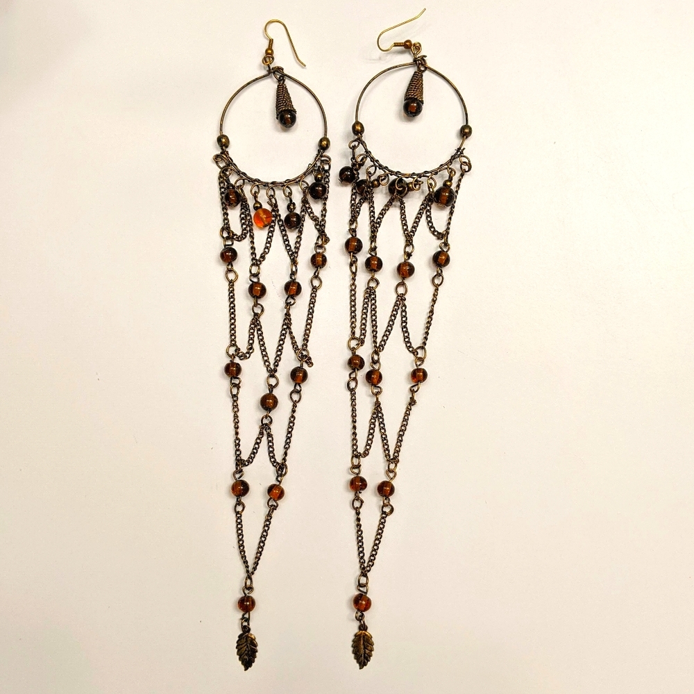 FREE W/ PURCHASE Long Shoulder Duster Earrings VTG